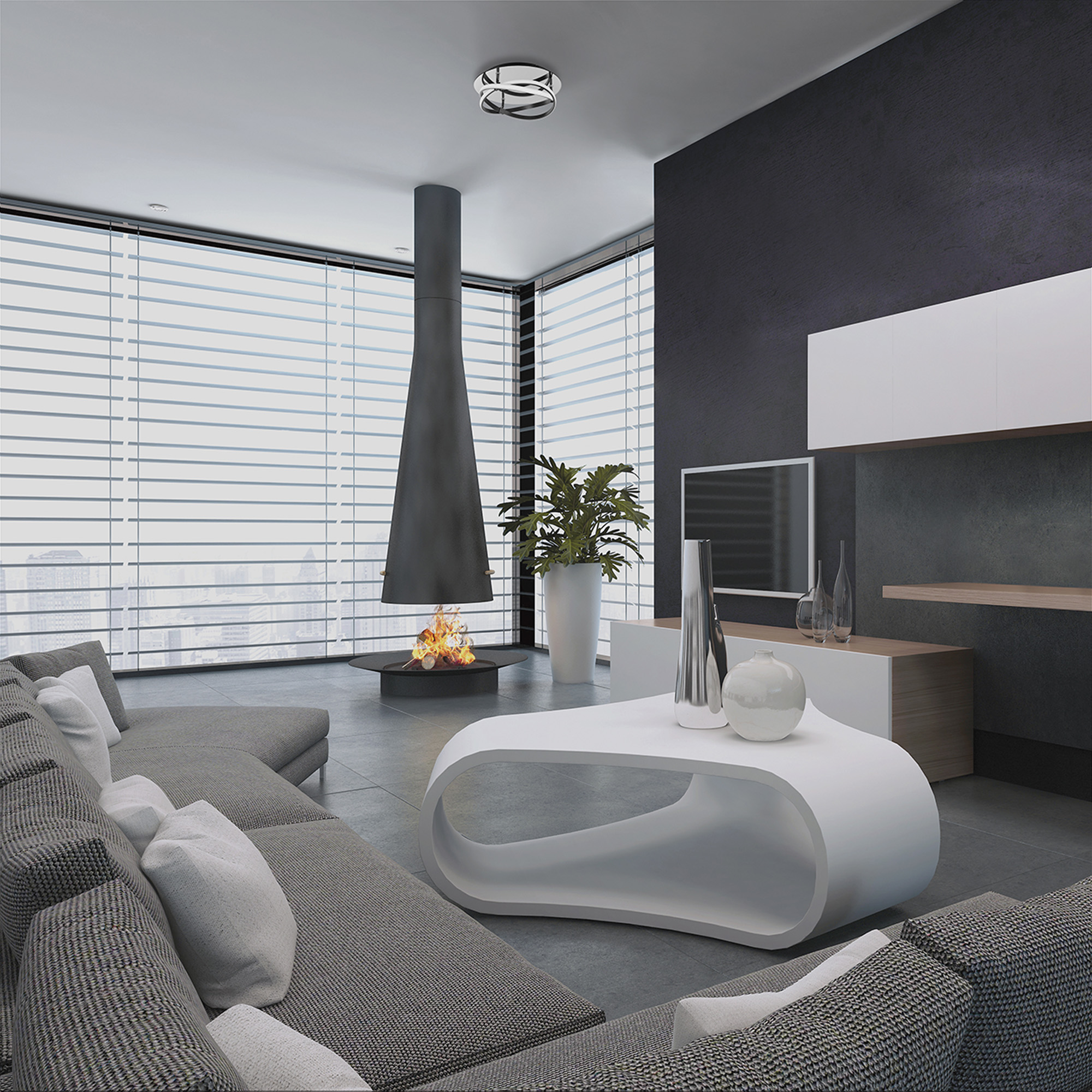Infinity Brown Oxide Ceiling Lights Mantra Flush Fittings
